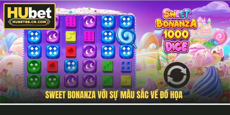 Sweet Bonanza với sự màu sắc về đồ họa Sweet Bonanza với sự màu sắc về đồ họa